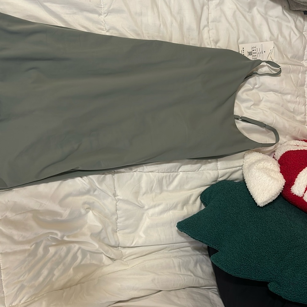 Army Green Keyhole Halara Dress